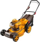 Ingco Cordless Lawn Mower 40V 18" 460MM Tool Only Lawn Mower Yellow Battery