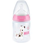 Nuk Temperature Control Bottle 150ML With Size 1 Silicone Teat 0-3M - Girl