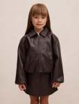 Laura Girls Faux Leather Bomber Jacket - 10-12 Yrs Royal Berry