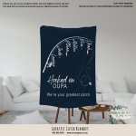Personalised Fleece Blanket Fathers Day Greatest Catch Blanket