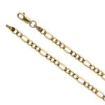 Gold Bonded 3+1 Figaro Chain 4MM