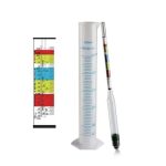 Triple Scale Alcohol-meter + 1 Measuring Cylinder