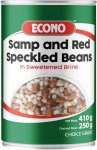 Samp And Red Speckled In Sweetened Brine Beans