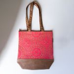 Shwe Leather-look Tote Bag - Fuchsia Fiesta