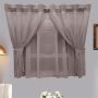 Matoc Designs Curtain -caf Double Layer -mystic Voile -cinnamon -eyelet - 300CM W X 123CM H