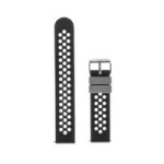 Silicone Two-tone Small Hole Watch Strap - Garmin Vivofit 1 & Vivofit 2 Black And White