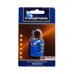 Basics Travel Tsa Padlock 3 Combo Blue
