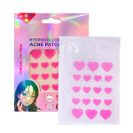 Heart Hydrocolloid Acne Patches - Pink Pimple Stickers & Spot Healing