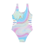 Girls Swimsuit Ladder Cut-out