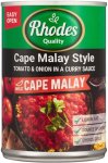 Rhodes Cape Malay Style Tomato & Onion In A Curry Sauce Vegetables