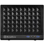 SilverStone Computer Case With Mesh Front Panel Black SG13B