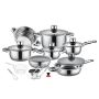 21 Piece Stainless Steel Cookware Pot Set