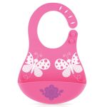 Nuby Silicone Catch All Bib - Girl