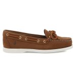 Hush Puppies Yarmouth Leather Flats - Cognac - 8