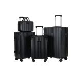Hom-strong-durable Suitcase 14 18 22 26 INCH-4 Set Trolley-spinner Wheels With Lock Black