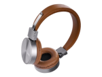 Smte Wired Headphones W2 Adjustable Head Beam With MIC Brown With Keychain
