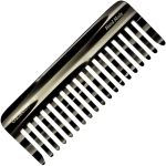 Giorgio G49 Graphite Large 5.75 Inch Hair Detangling Comb Wide Teeth For Thick Curly Wavy Hair. Long Hairs Detangler Comb For We