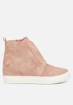 Heron 2 Nubuck Wedge Sneaker - Pink