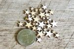 50 Tiny Mixed Size Wood Stars