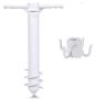Beach Umbrella Holderanchor Screw Stake & Towel Hook Set
