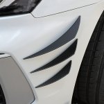 6PCS Bumper Strip Sticker Universal Car Front Bumper Spoiler Protector Carbon Fiber Corner Guard Anti-scratch Decoration Sticker