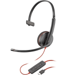 Polo Poly Blackwire 3210 Monaural Usb-c Headset 8X214AA