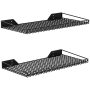 Walmann 2 Pack Garage Wall Shelf 23.5" X 12" Wall Mounted Storage Shelves For Garage Closet Laundry Room Heavy Duty Wall Shelving Holds Up To 65