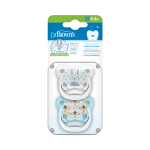 Dr Brown's Prevent Stage 1 Butterfly Pacifier Blue Whale water Spout