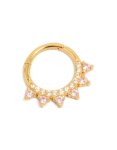 Goldair Gold Plated Sterling Silver Spike Clicker Ring