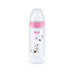 Nuk Temperature Control Bottle 300ML With Size 1 Silicone Teat 0-3M - Girl