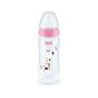 Nuk Temperature Control Bottle 300ML With Size 1 Silicone Teat 0-3M - Girl