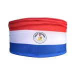 Paraguay Flag Headband - Unisex Stretchy Silky Sweatband For World Sports Tournament Fans & Parties - Lightweight Breathable Hea