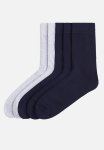 5-PACK Socks - Navy Blue & Grey Marl