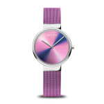 Berng Classic Aurora Purple Polished Silver Mesh Women's Watch 19031-909