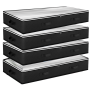 4P Under Bed Storage Containers Closet Organizers With Clear Window