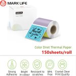 Marklife 150PCS 5.08CM Label Stickers For Jars And Lids 4 Different Colors Designs Thermal Sticker Labels Pantry Labels Jar Labe