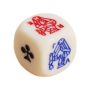 10 Pcs Acrylic Carved Round Corner Poker Dice