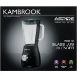 Kambrook Aspire Glass Jug Blender Black 500W 1.5L