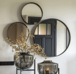 Portland Metal Mirror Round 3 Sizes - 90CM