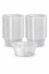 50 Pack 300ML Clear Plastic Food Containers With Lids