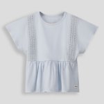 GIRLS Peplum Tee - 10 Blue