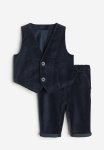 2-PIECE Dressy Velvet Set - Blue