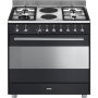 Smeg 90cm Anthracite Gas/Electric Stove