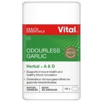 Vital Odourless Garlic Circulatory & Immune Support 90 Capsules