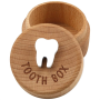 3D Carved Wooden Box Souvenir Tooth Keepsake Box Gift For Boy Or Girl