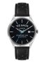 Ted Baker Leytonn Brogue Gents Stainless Steel Black Leather Strap