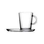 2 Piece Tribeca 400ML Mug & Plate Set Clear
