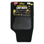 Universal 4X4 Charcoal Ribbed 4 Pce Carpets