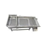 Lgxenzhuo JG30-75 Linear Vibrating Screen Electric Sifter Sieve Powder With One 2MM Screen 80W Single Motor Stainless Steel