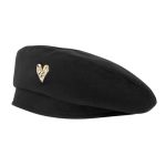 Ayliss French Beret Hat French Paris Hat Elegant Trend Classic Beanie Hats Autumn Winter Casual Chic Cap Black 1
